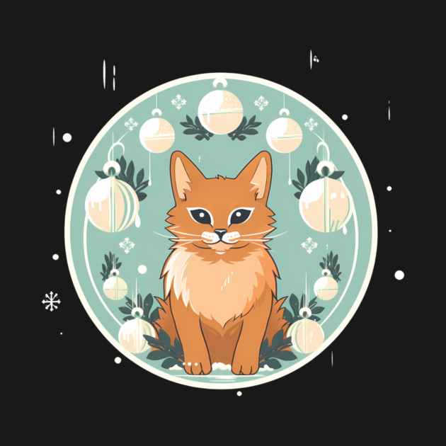 Somali Cat Xmas Ornament, Love Cats by logiamerch