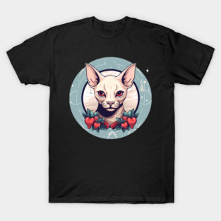 Sphynx Cat Xmas Ornament, Love Cats T-Shirt