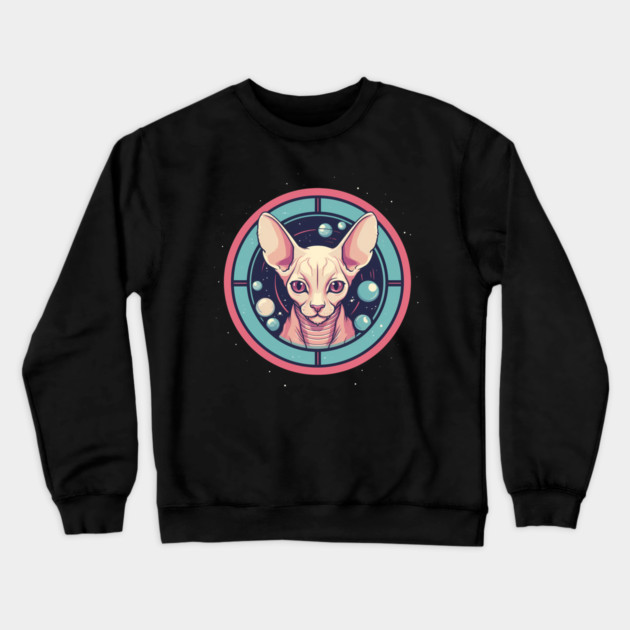 Sphynx Cat Xmas Ornament, Love Cats Crewneck Sweatshirt by logiamerch