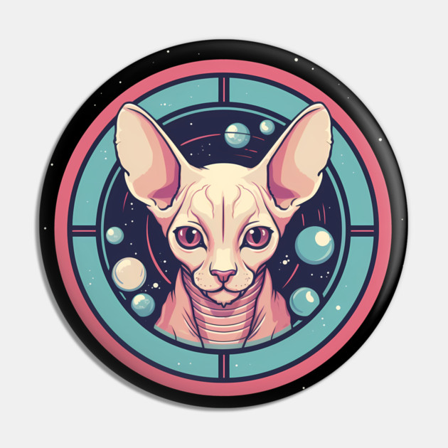 Sphynx Cat Xmas Ornament, Love Cats Pin by logiamerch