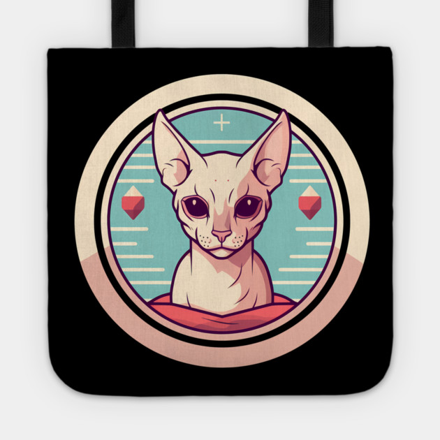 Sphynx Cat Xmas Ornament, Love Cats Tote by logiamerch