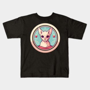Sphynx Cat Xmas Ornament, Love Cats Kids T-Shirt