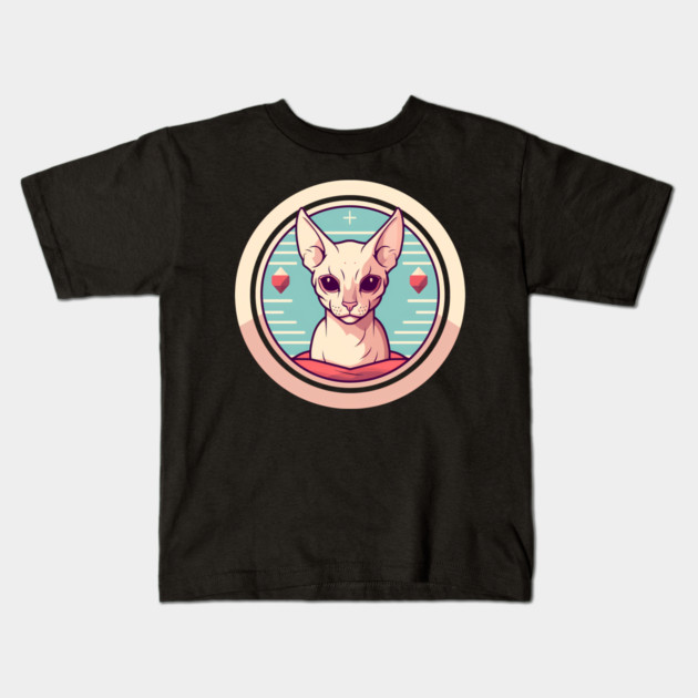 Sphynx Cat Xmas Ornament, Love Cats Kids T-Shirt by logiamerch