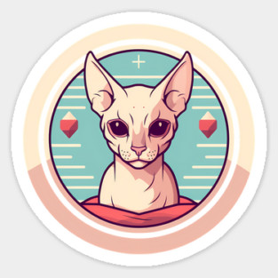 Sphynx Cat Xmas Ornament, Love Cats Magnet