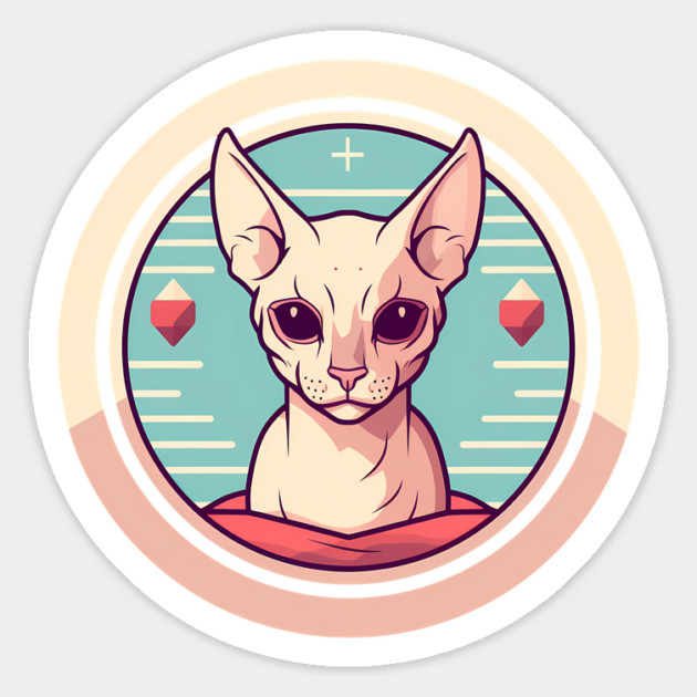 Sphynx Cat Xmas Ornament, Love Cats Magnet by logiamerch