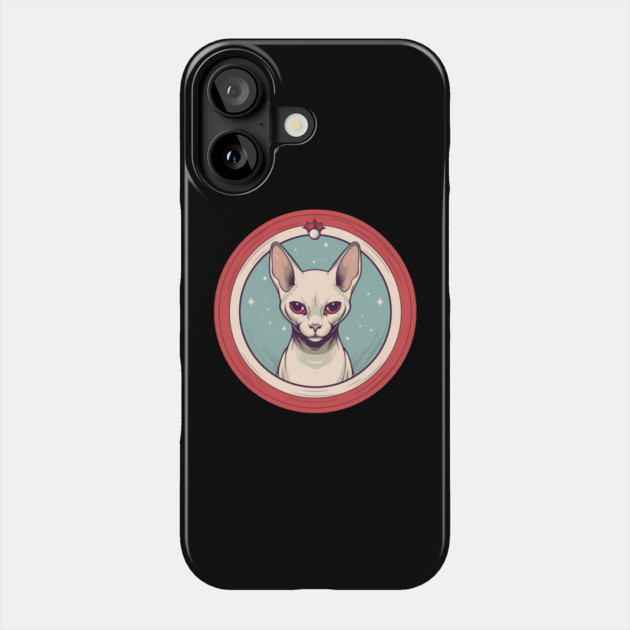 Sphynx Cat Xmas Ornament, Love Cats Phone Case by logiamerch