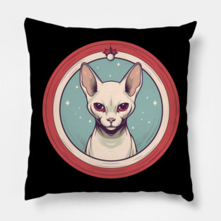 Sphynx Cat Xmas Ornament, Love Cats Pillow