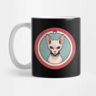 Sphynx Cat Xmas Ornament, Love Cats Mug