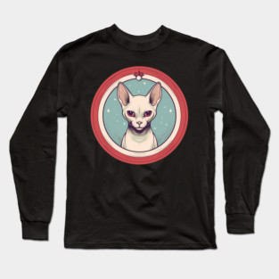 Sphynx Cat Xmas Ornament, Love Cats Long Sleeve T-Shirt
