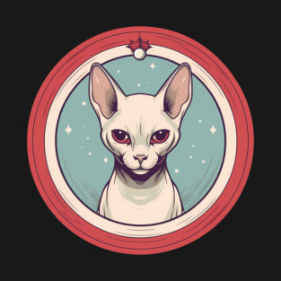 Sphynx Cat Xmas Ornament, Love Cats T-Shirt