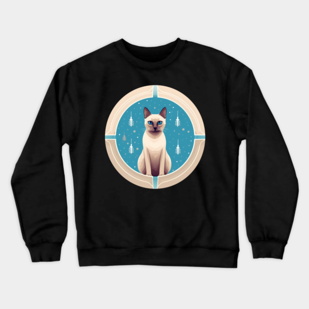 Tonkinese Cat Xmas Ornament, Love Cats Crewneck Sweatshirt by logiamerch