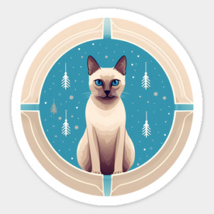 Tonkinese Cat Xmas Ornament, Love Cats Magnet