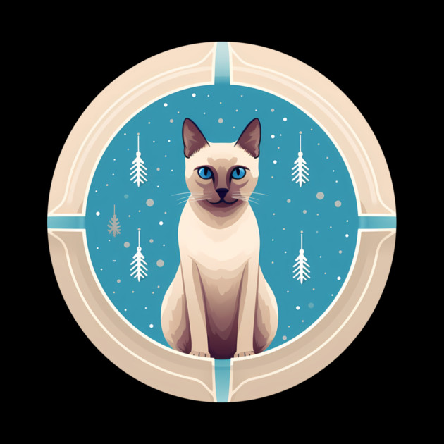 Tonkinese Cat Xmas Ornament, Love Cats by logiamerch