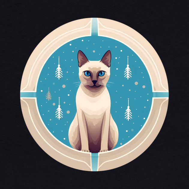 Tonkinese Cat Xmas Ornament, Love Cats by logiamerch