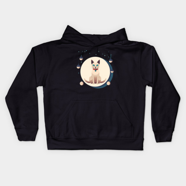 Tonkinese Cat Xmas Ornament, Love Cats Kids Hoodie by logiamerch