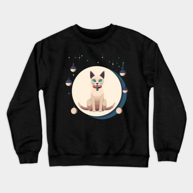 Tonkinese Cat Xmas Ornament, Love Cats Crewneck Sweatshirt by logiamerch