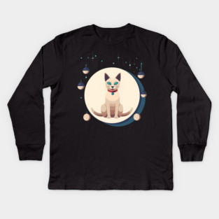 Tonkinese Cat Xmas Ornament, Love Cats Kids Long Sleeve T-Shirt