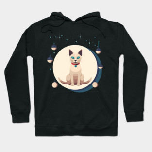 Tonkinese Cat Xmas Ornament, Love Cats Hoodie