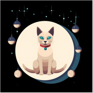 Tonkinese Cat Xmas Ornament, Love Cats Posters and Art