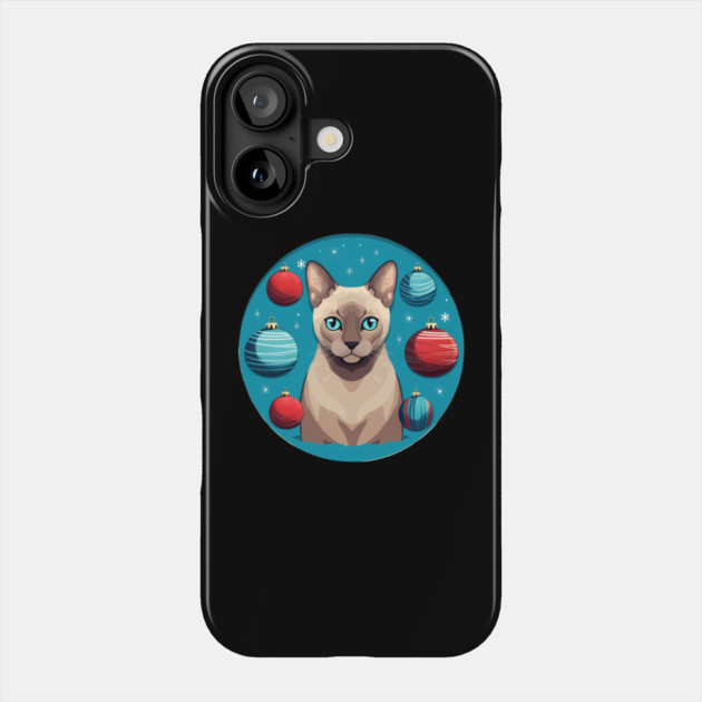 Tonkinese Cat Xmas Ornament, Love Cats Phone Case by logiamerch