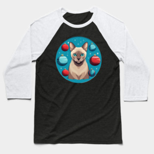 Tonkinese Cat Xmas Ornament, Love Cats Baseball T-Shirt