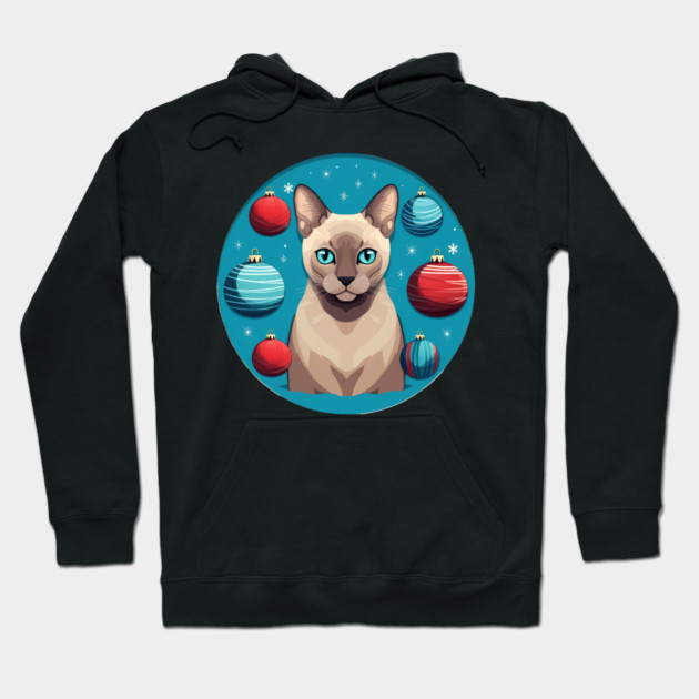 Tonkinese Cat Xmas Ornament, Love Cats Hoodie by logiamerch