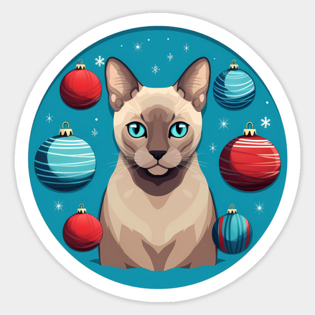 Tonkinese Cat Xmas Ornament, Love Cats Magnet by logiamerch
