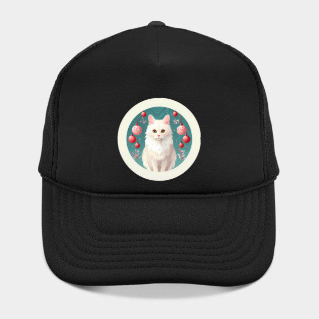 Turkish Angora Cat Xmas Ornament, Love Cats by by logiamerch