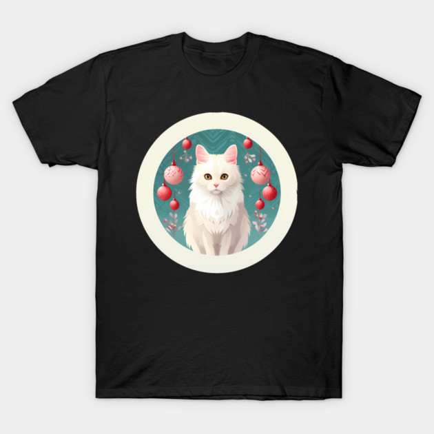 Turkish Angora Cat Xmas Ornament, Love Cats by T-Shirt by logiamerch