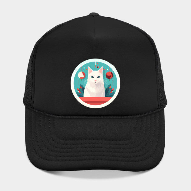 Turkish Angora Cat Xmas Ornament, Love Cats by logiamerch