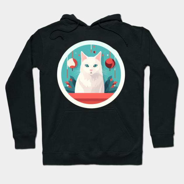 Turkish Angora Cat Xmas Ornament, Love Cats Hoodie by logiamerch