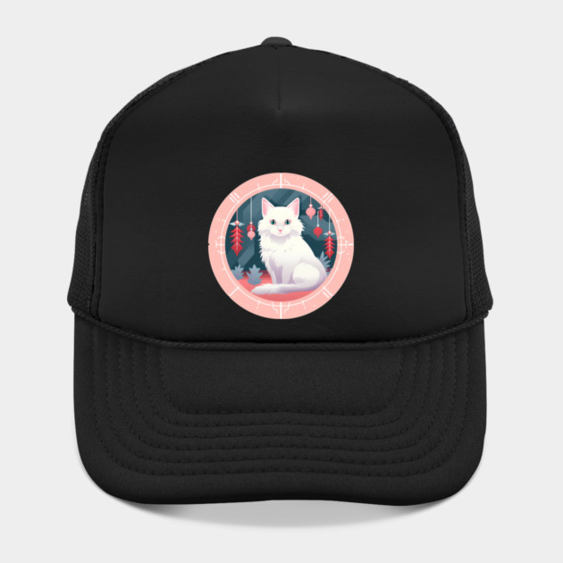 Turkish Angora Cat Xmas Ornament, Love Cats by logiamerch