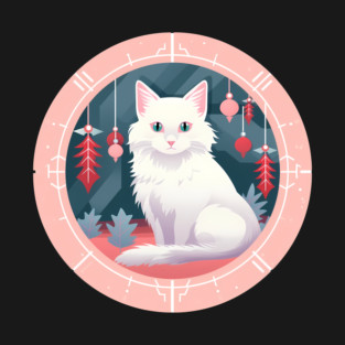 Turkish Angora Cat Xmas Ornament, Love Cats T-Shirt