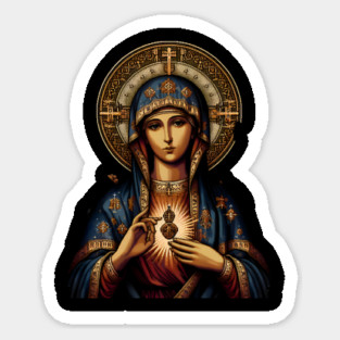 virgin mary Sticker