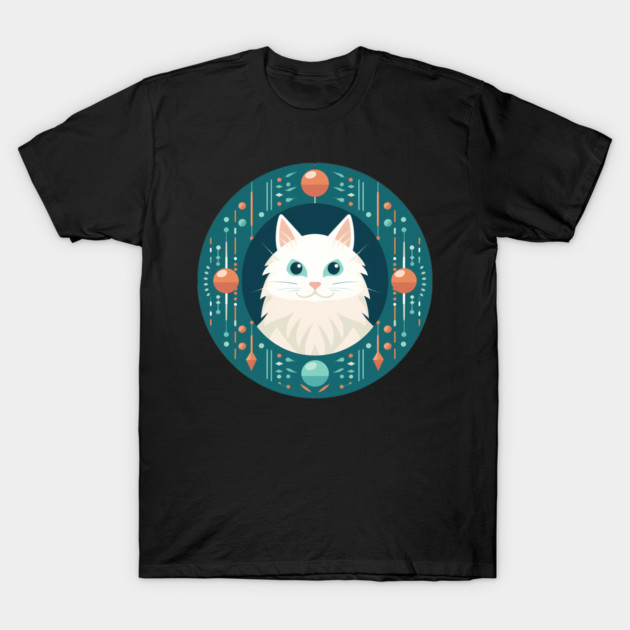 Turkish Angora Cat Xmas Ornament, Love Cats T-Shirt by logiamerch