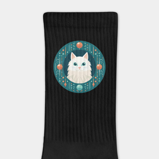 Turkish Angora Cat Xmas Ornament, Love Cats by logiamerch