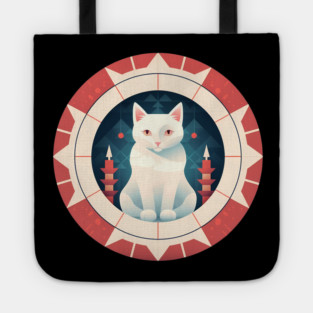 Turkish Van Cat Xmas Ornament, Love Cats Tote