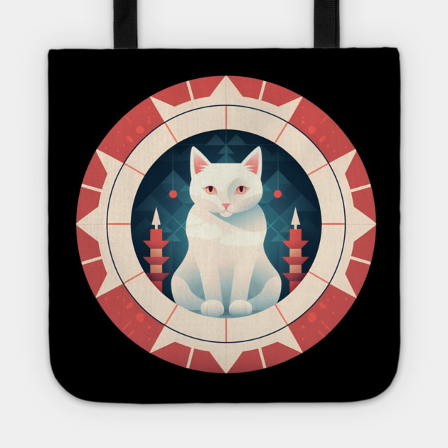 Turkish Van Cat Xmas Ornament, Love Cats Tote by logiamerch