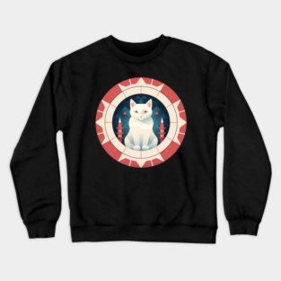 Turkish Van Cat Xmas Ornament, Love Cats Crewneck Sweatshirt