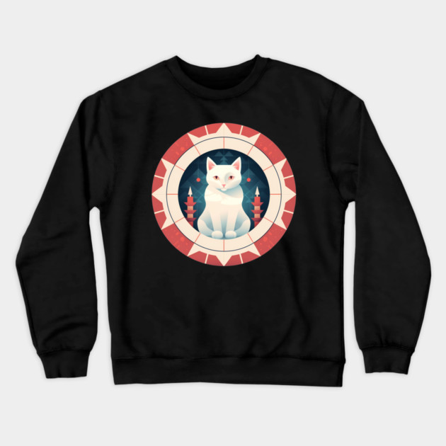 Turkish Van Cat Xmas Ornament, Love Cats Crewneck Sweatshirt by logiamerch