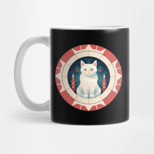 Turkish Van Cat Xmas Ornament, Love Cats Mug