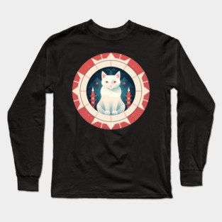 Turkish Van Cat Xmas Ornament, Love Cats Long Sleeve T-Shirt