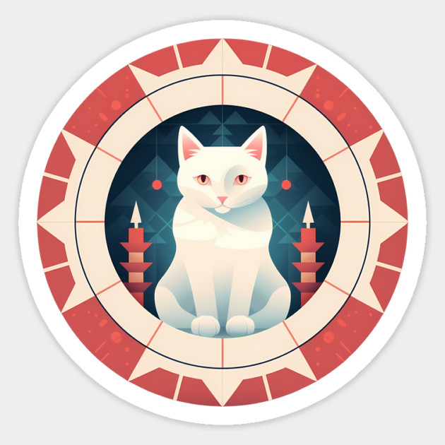 Turkish Van Cat Xmas Ornament, Love Cats Magnet by logiamerch