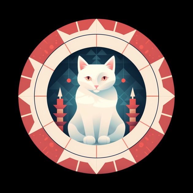 Turkish Van Cat Xmas Ornament, Love Cats by logiamerch