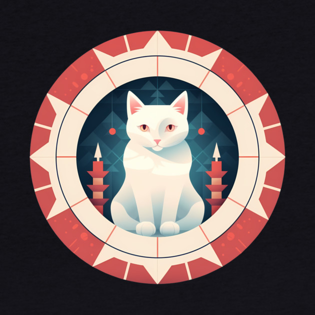 Turkish Van Cat Xmas Ornament, Love Cats by logiamerch