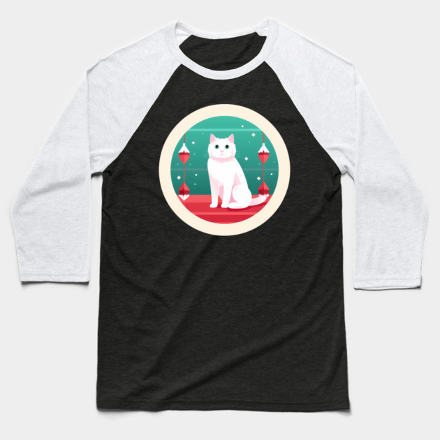 Turkish Van Cat Xmas Ornament, Love Cats Baseball T-Shirt by logiamerch