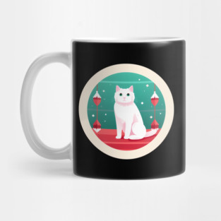Turkish Van Cat Xmas Ornament, Love Cats Mug