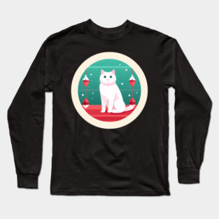 Turkish Van Cat Xmas Ornament, Love Cats Long Sleeve T-Shirt