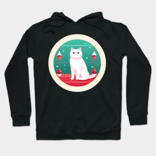 Turkish Van Cat Xmas Ornament, Love Cats Hoodie