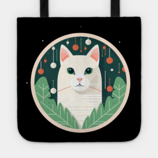 Turkish Van Cat Xmas Ornament, Love Cats Tote